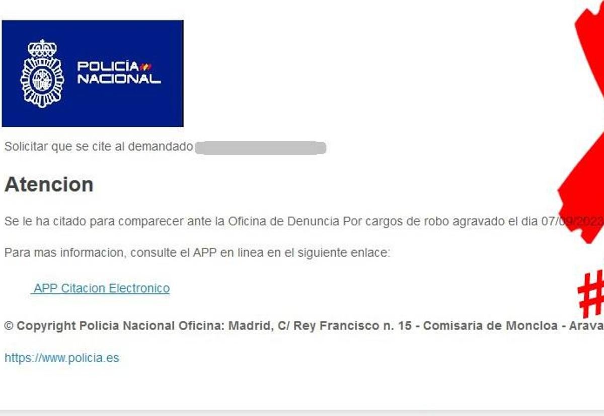 Alertan de un malware que suplanta a la Policía Nacional