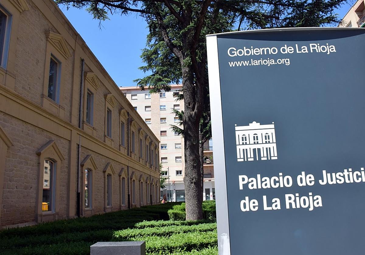 Fachada del Palacio de Justicia de La Rioja, en Logroño.