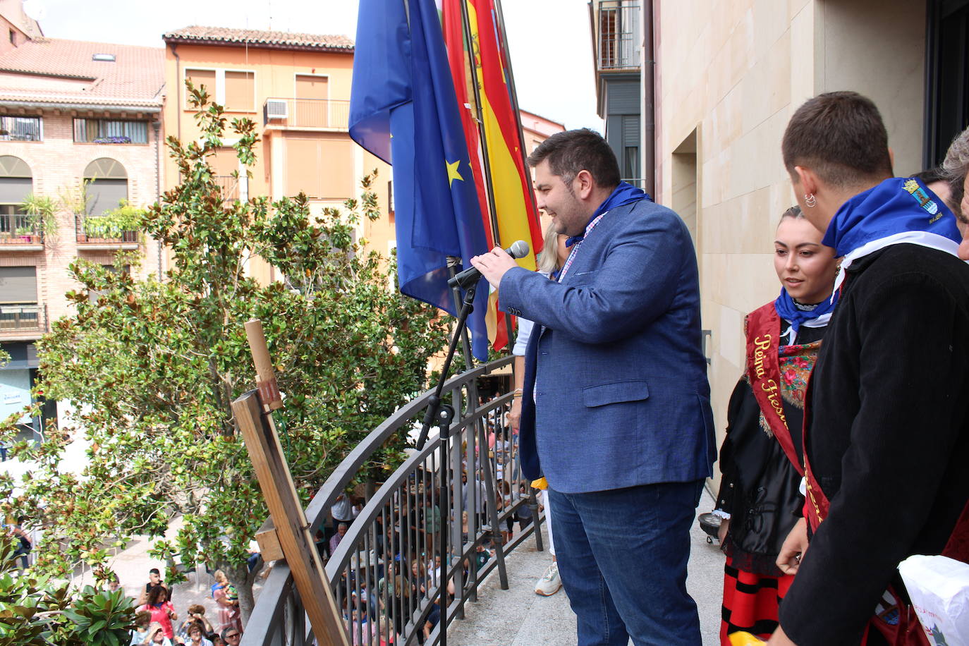 Arrancan las fiestas de septiembre con el chupinazo en Nájera