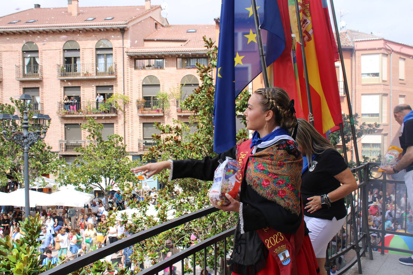 Arrancan las fiestas de septiembre con el chupinazo en Nájera