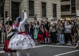 El folclore si estuvo presente, con inauguración como tal, en la 'Fuente del Vino' en 2022.