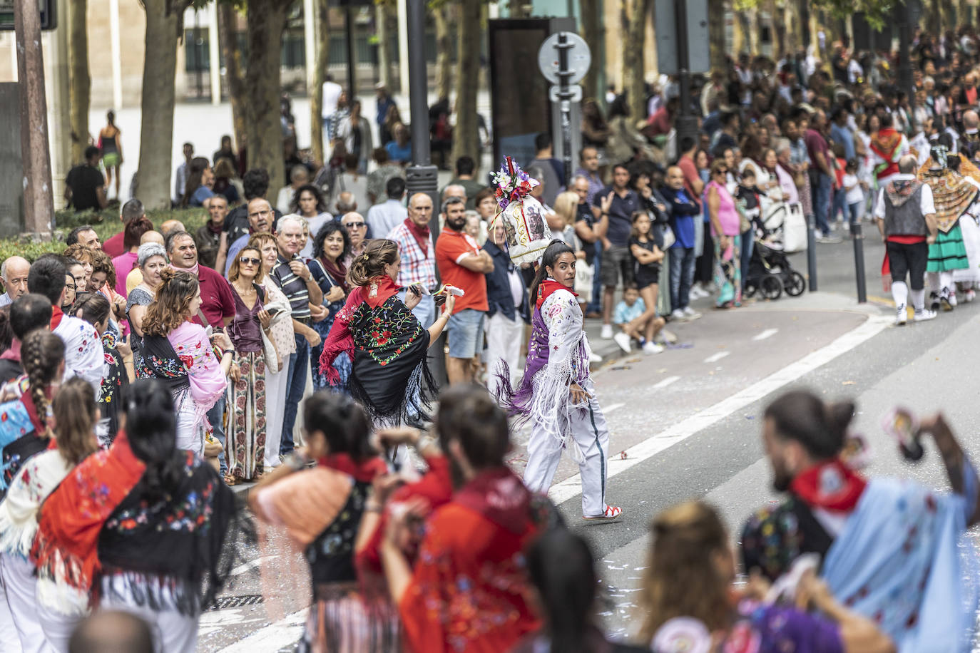 Desfile de carrozas de las fiestas de San Mateo