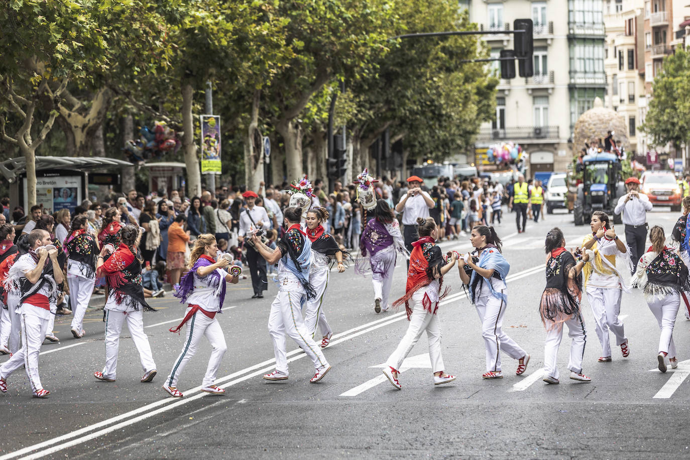 Desfile de carrozas de las fiestas de San Mateo