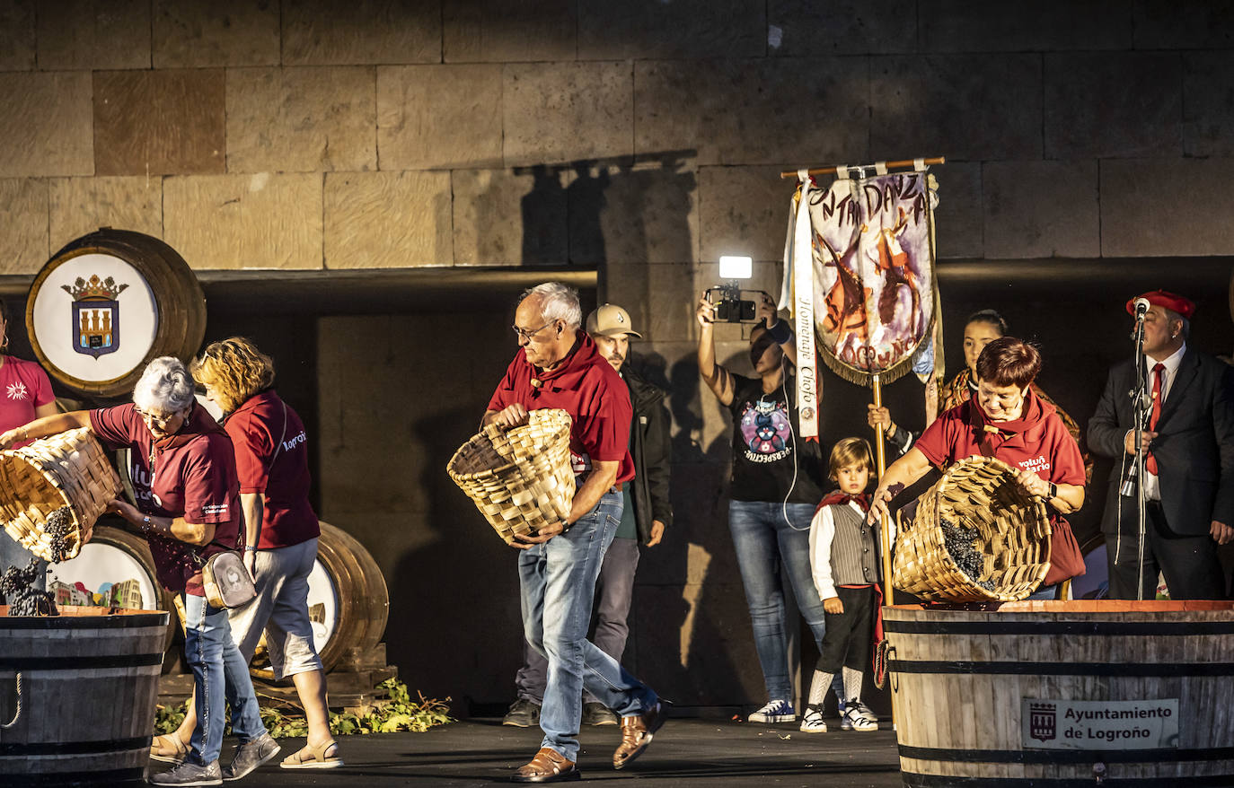 Pisado popular de la uva