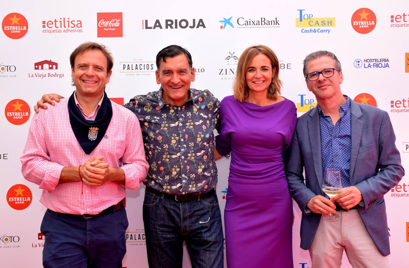 Quique Martínez Armas, Ángel Mara Pérez Aguilar, de La Vieja Bodega, Estrella Domínguez y JoséIgnacio Becerril, de Benito Escudero