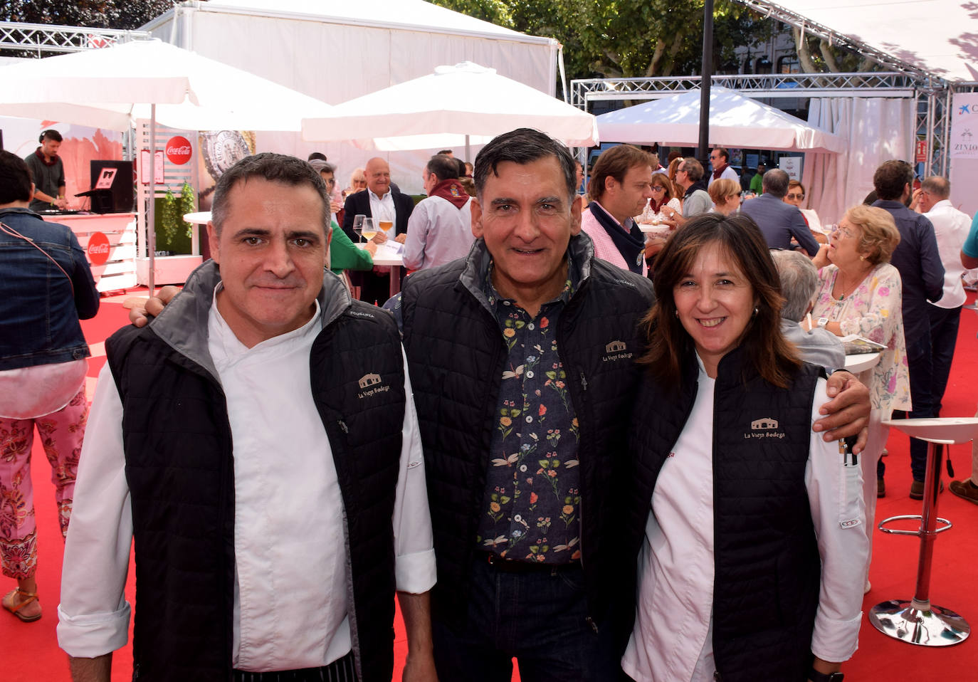 Equipo de La Vieja Bodega. Tasio Sagredo, Ángel Mª Pérez y Gema Martínez