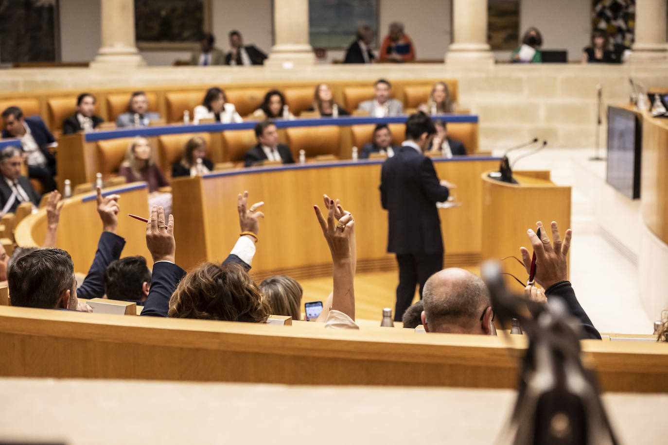 El pleno del Parlamento de La Rioja en imágenes