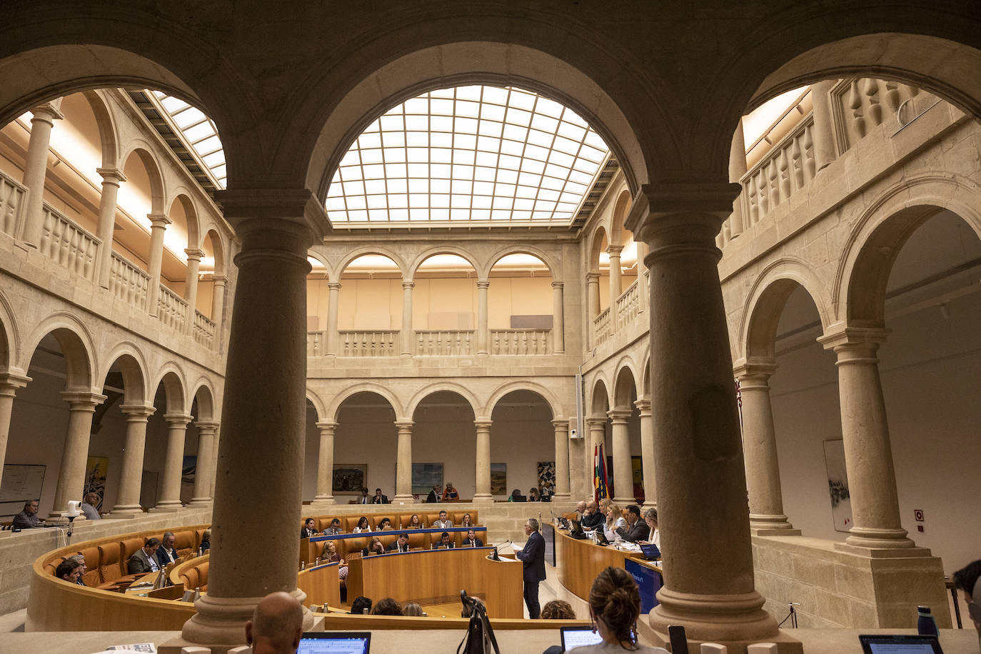 El pleno del Parlamento de La Rioja en imágenes