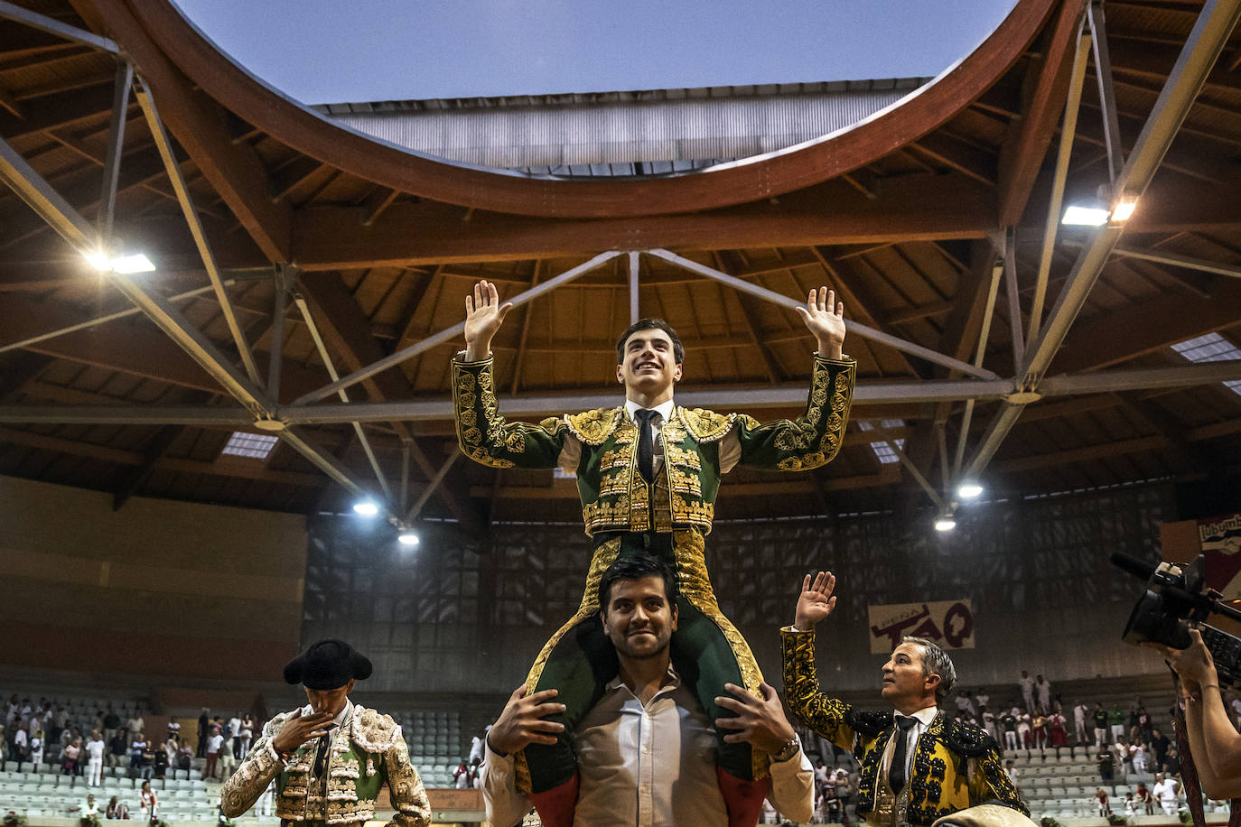 Sergio Rodríguez, Nek Romero y Sergio Sánchez, última novillada del Zapato de Oro de Arnedo