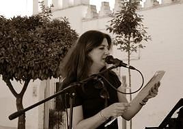 La gaditana Gema Estudillo, en un recital.