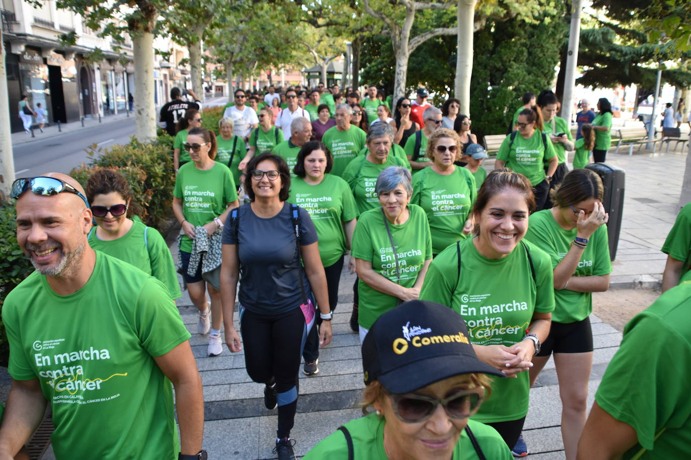 Imágenes de la marcha contra el cáncer