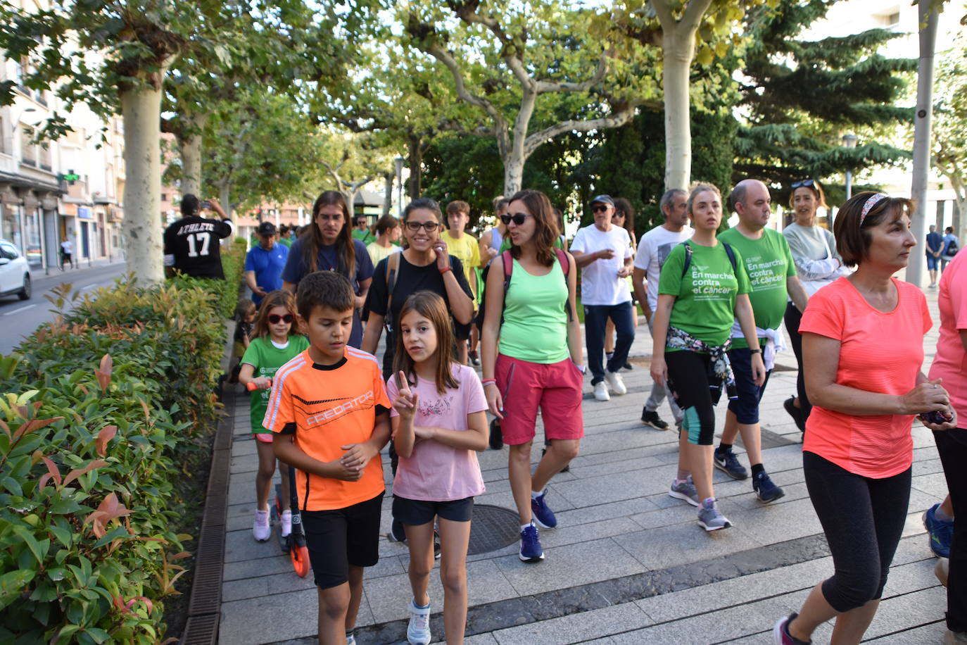 Imágenes de la marcha contra el cáncer