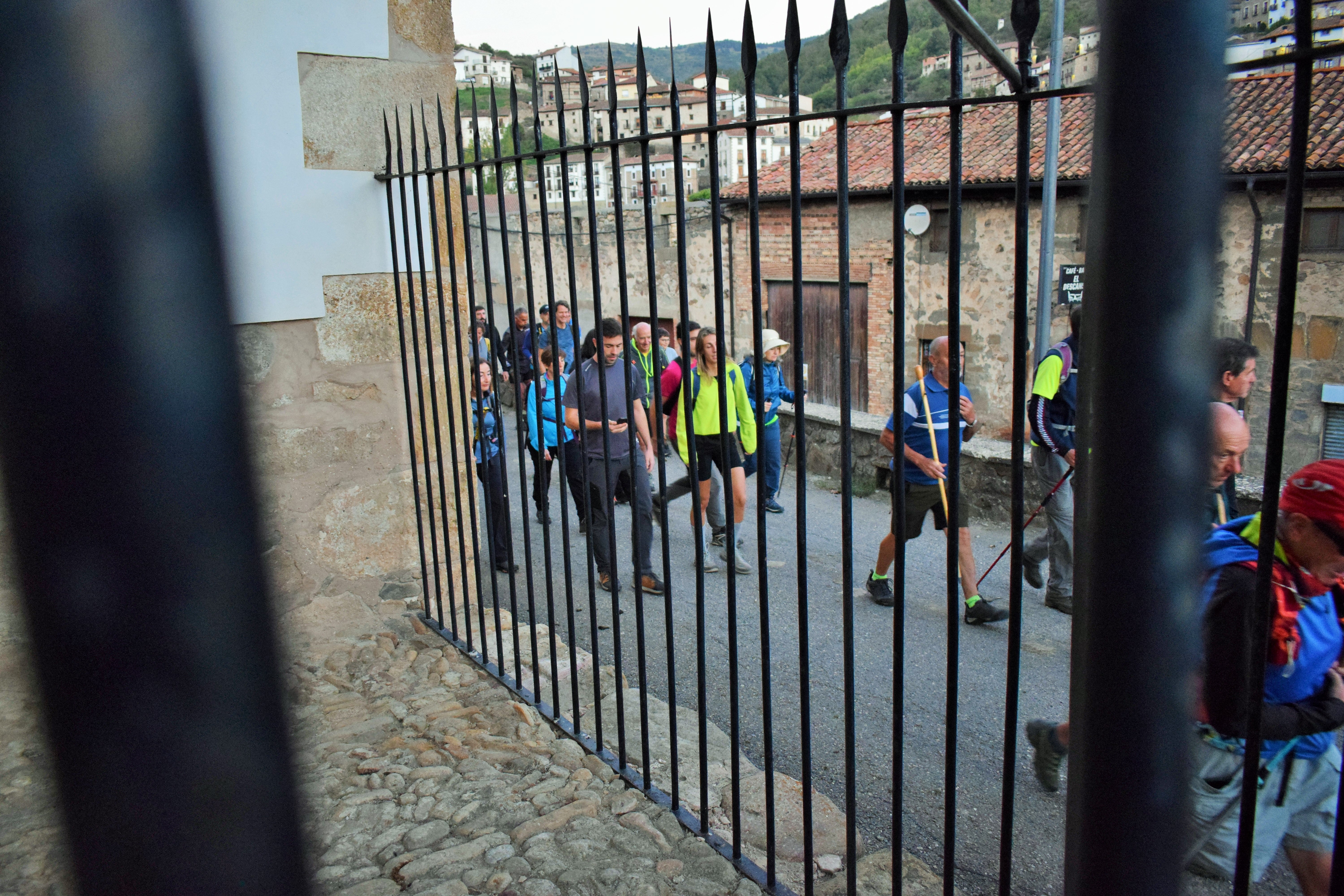 Instantes de la marcha de Hoyos