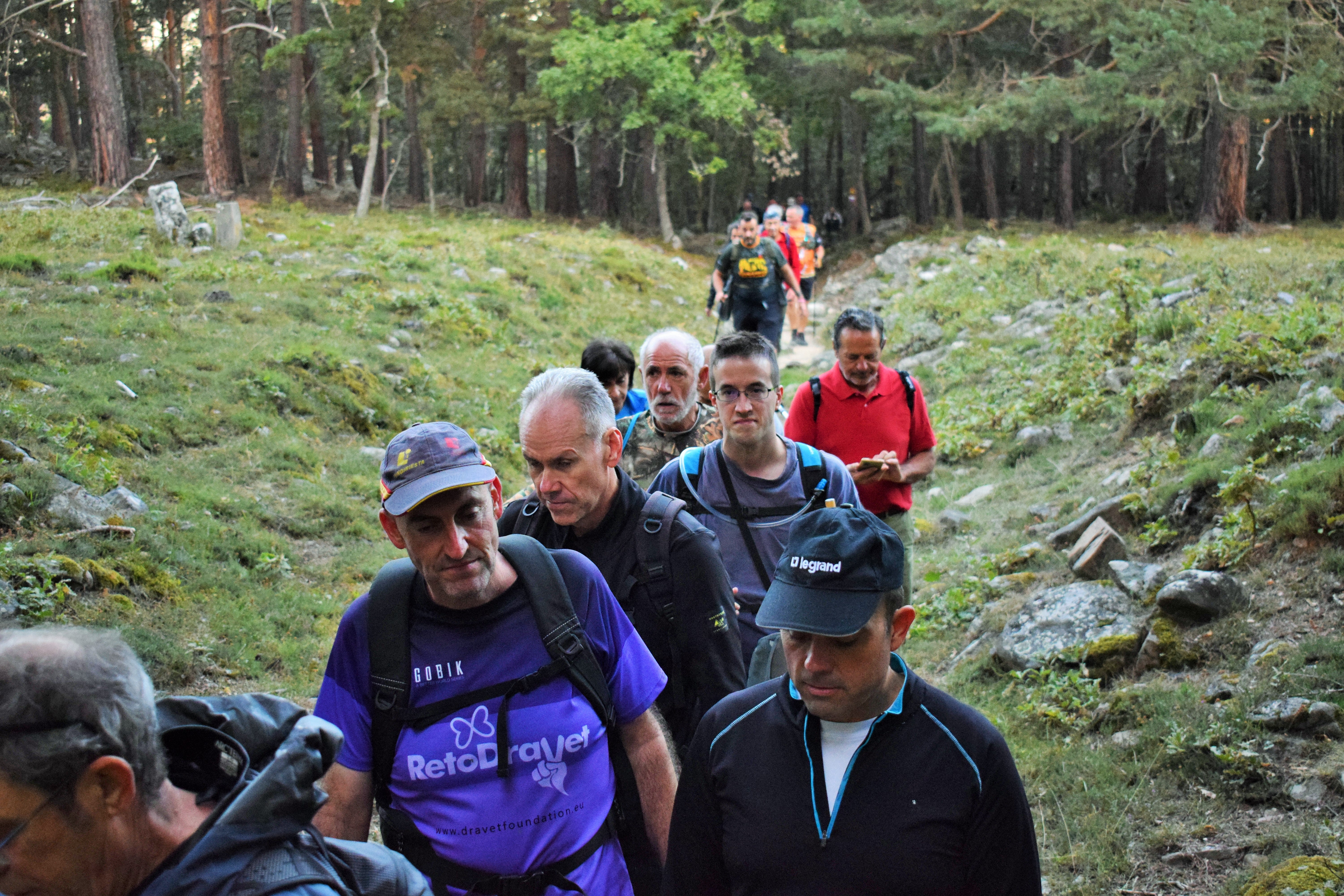 Instantes de la marcha de Hoyos