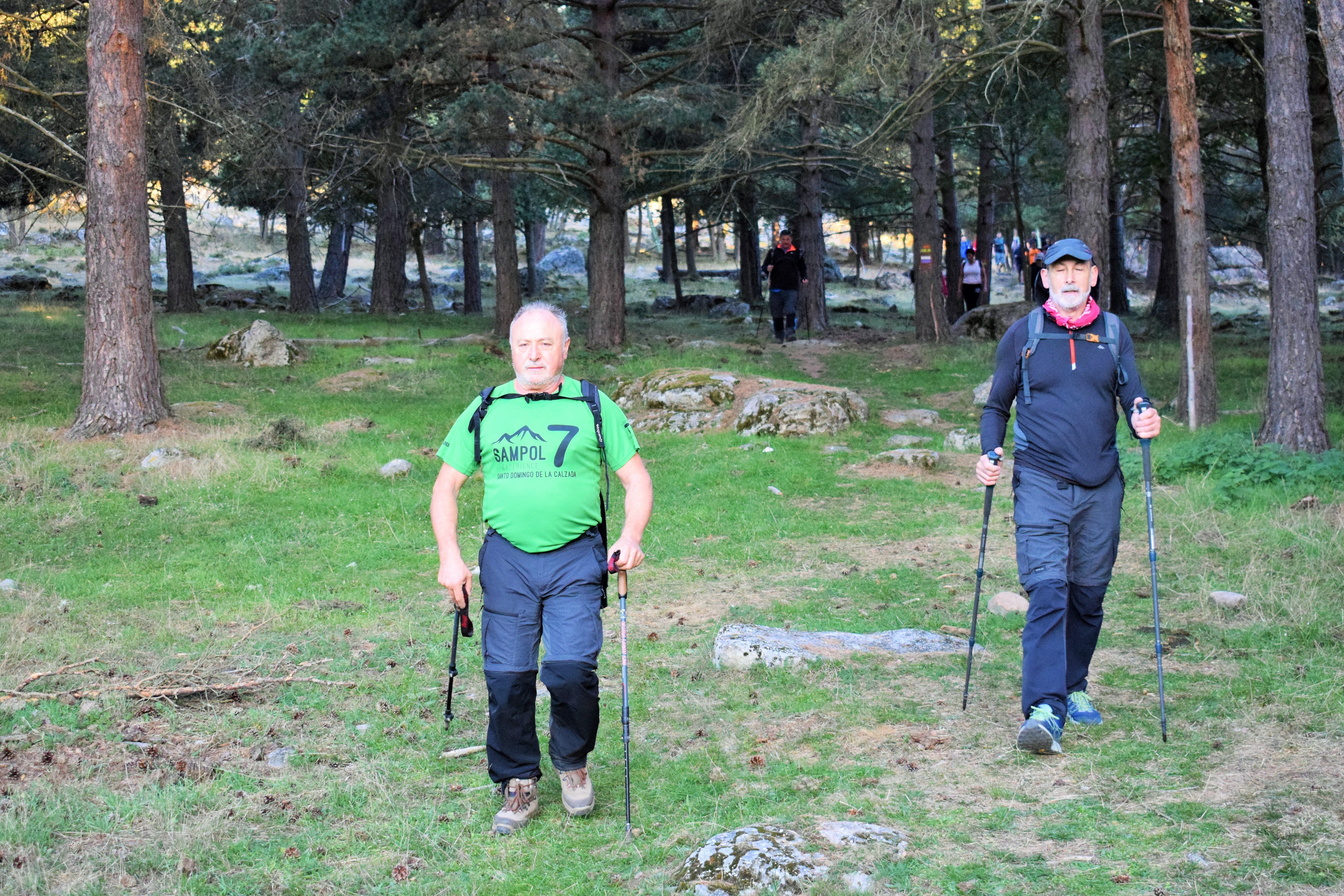 Instantes de la marcha de Hoyos