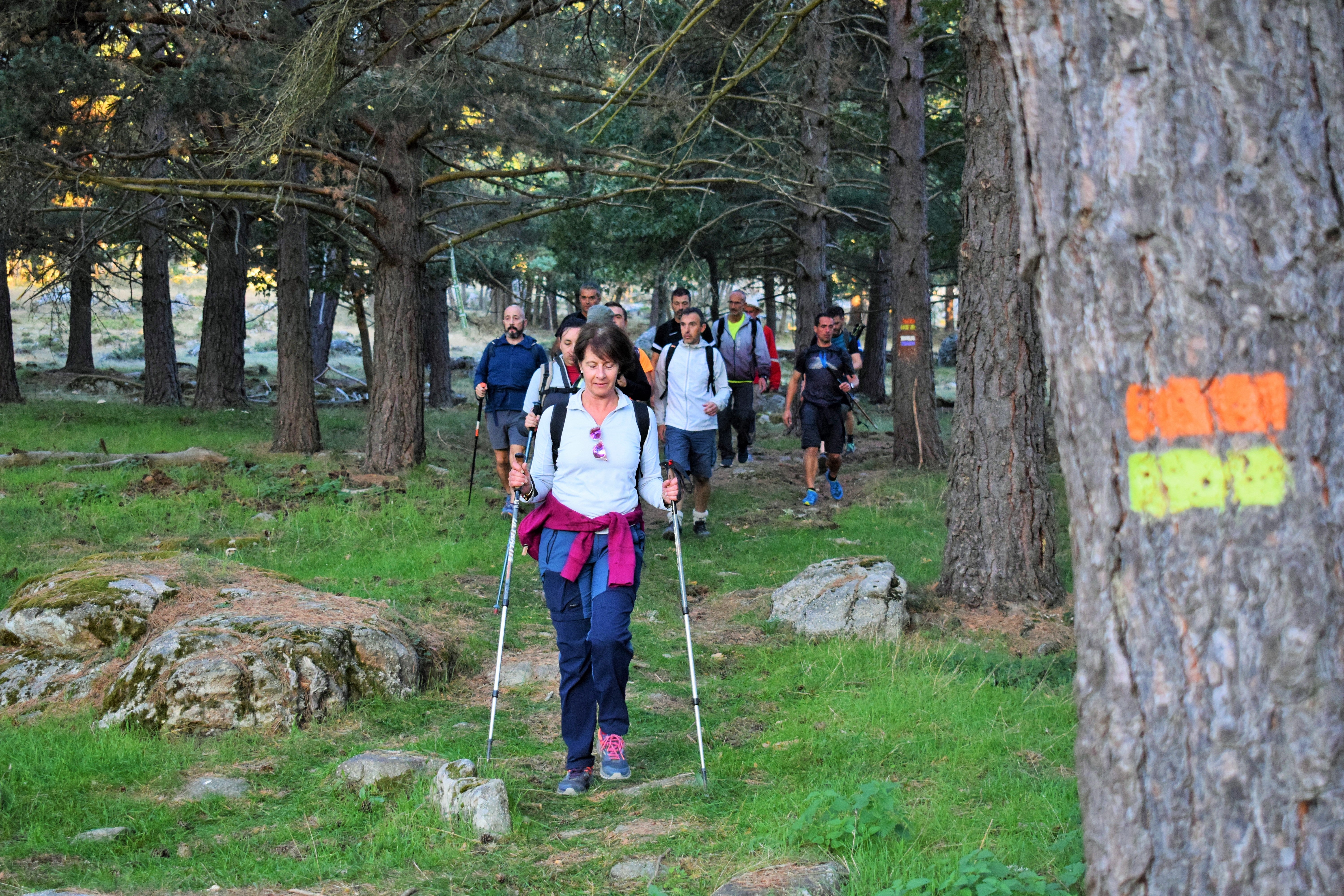 Instantes de la marcha de Hoyos