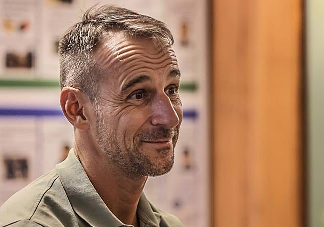 Luis Miguel López, en un momento de la entrevista.