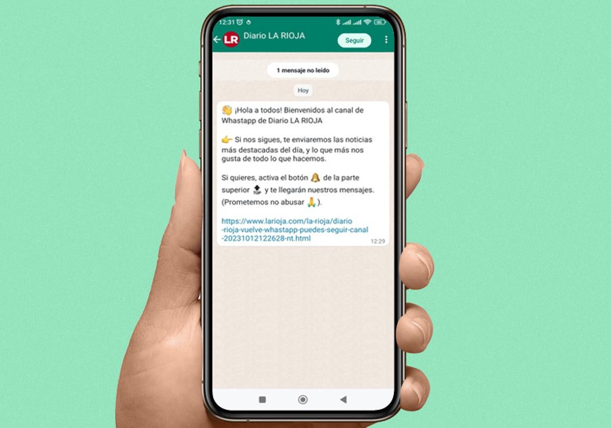 Ya somos más de mil usuarios del canal de WhatsApp de Diario LA RIOJA