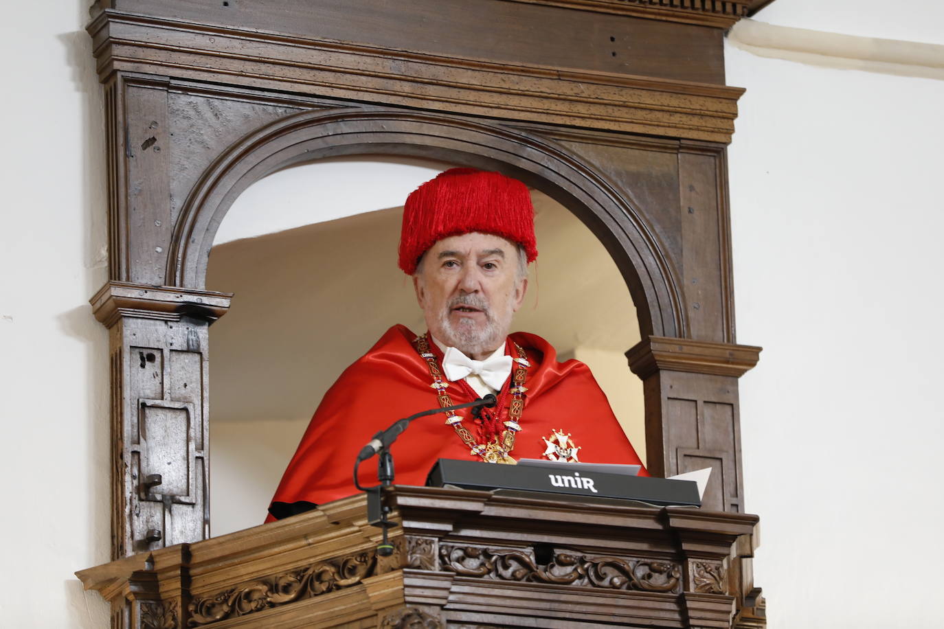 Santiago Muñoz Machado, durante su lección magistral.