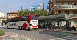 Parada de autobuses de la ciudad calceatense.