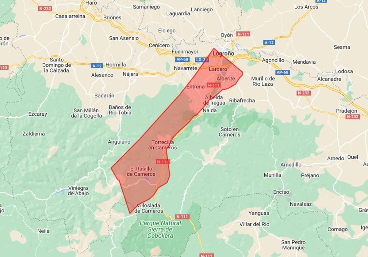 ¿Cuánto ocuparía Gaza si estuviera en La Rioja?