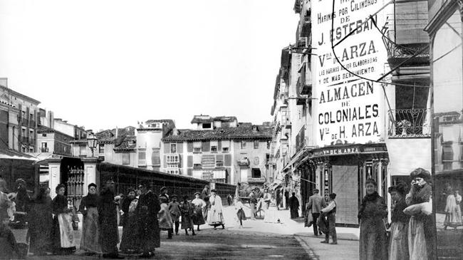 Imagen antes - La antigua plaza de la Verdura
