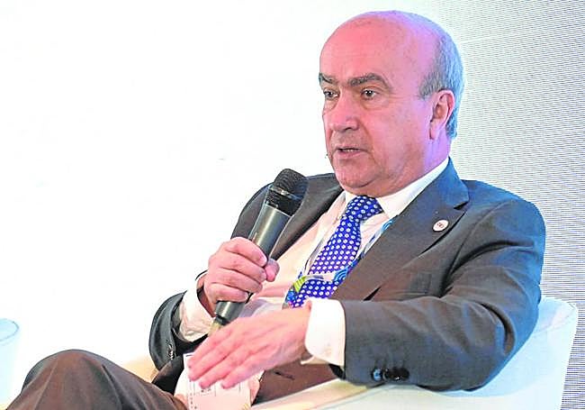 Mariano Jabonero, durante una conferencia.