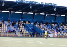 Imagen del campo de fútbol de El Salvador, en Valdegastea.
