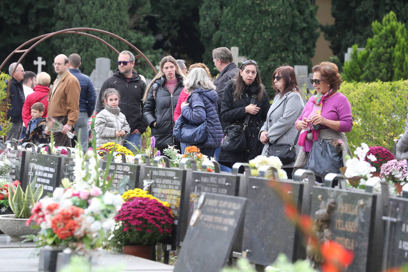 El Día de Todos los Santos, en el cementerio de Logroño