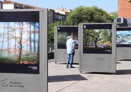Exposición del concurso Naturaleza de La Rioja en una imagen de archivo.