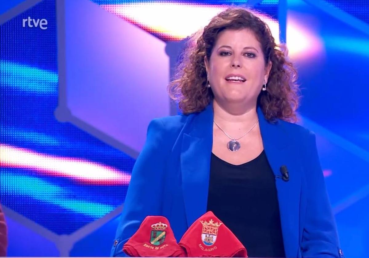 La rinconera Isabel Ruiz, en un momento del programa.