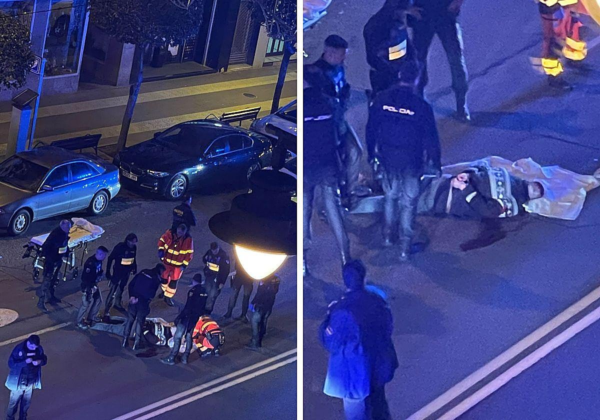 Actuación policial en avenida de la Solidaridad.