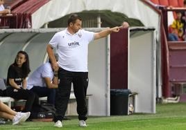 Diego Martínez, durante un partido en Las Gaunas.