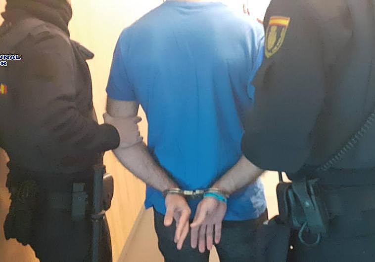 Imagen del detenido en Logroño