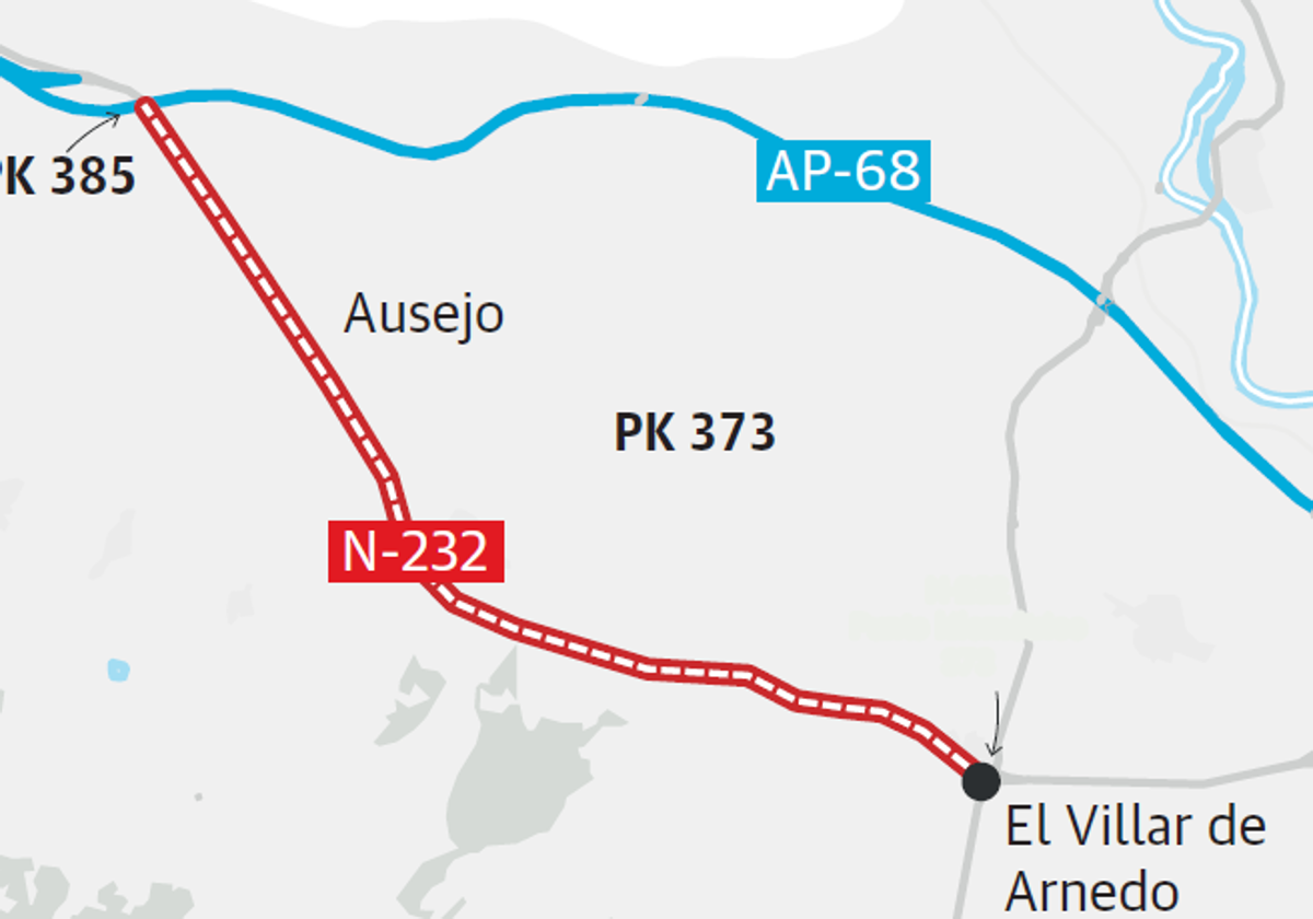 La N-232 entre El Villar y Ausejo pasará a ser una carretera 2+1