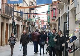 La comercial calle Pinar en ferias, en una imagen de archivo.