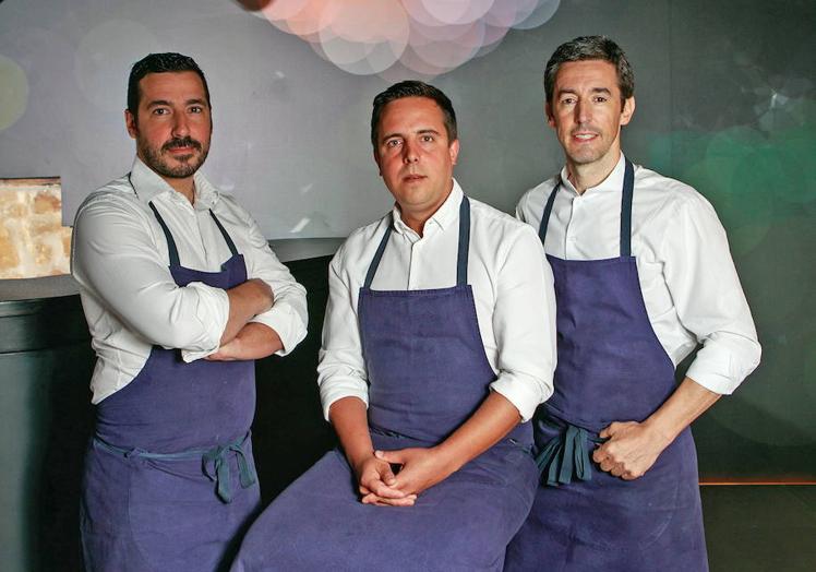 Dani Lasa, Miguel Caño y Llorens Segarra.
