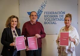 Beatriz Arraiz, Emilio Carreras y Lourdes Pascual, en la presentación del estudio.