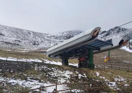 Imagen que ofrecía en la mañana de este jueves la estación de esquí de Valdezcaray.