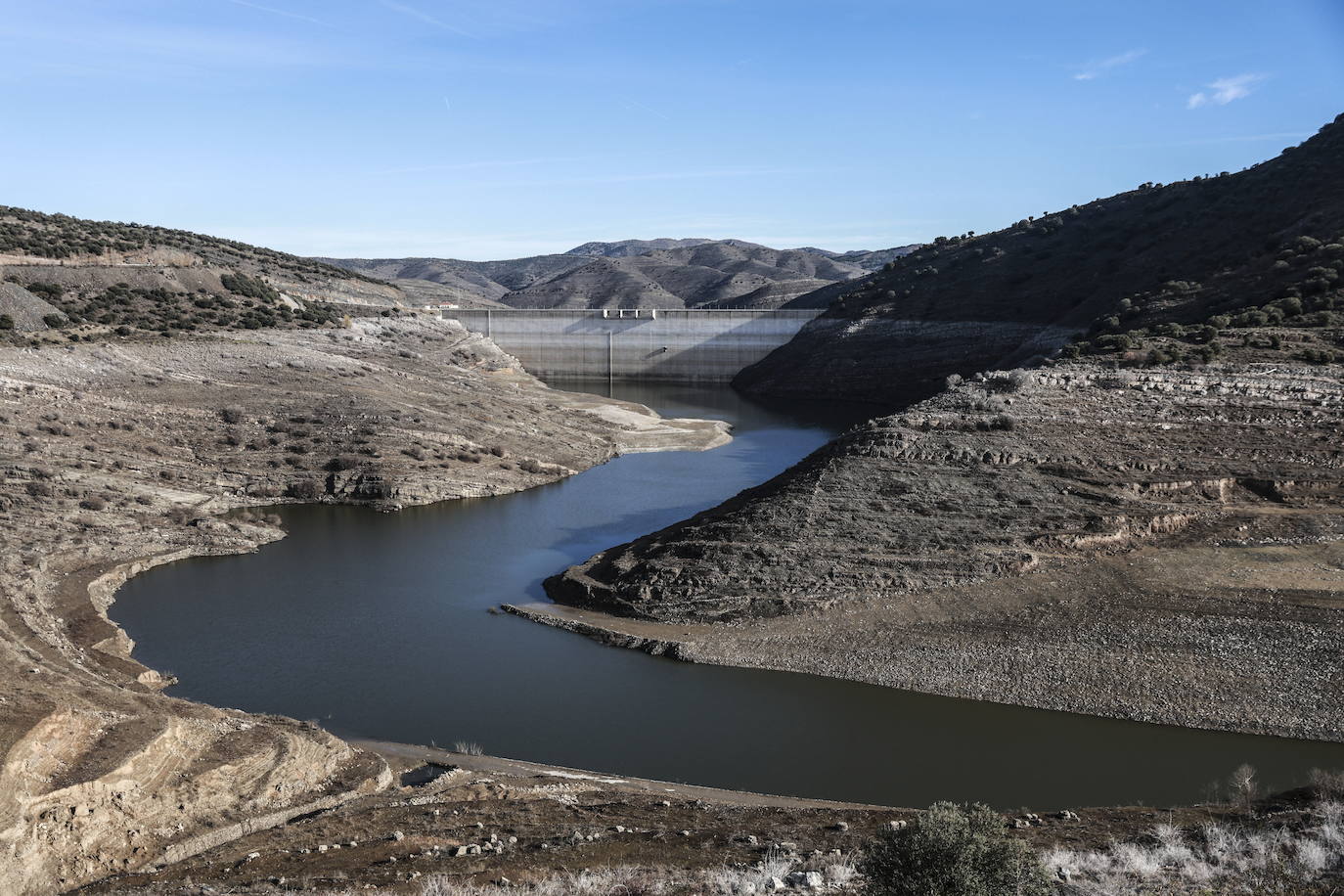 El pantano González Lacasa y la presa de Enciso, en imágenes