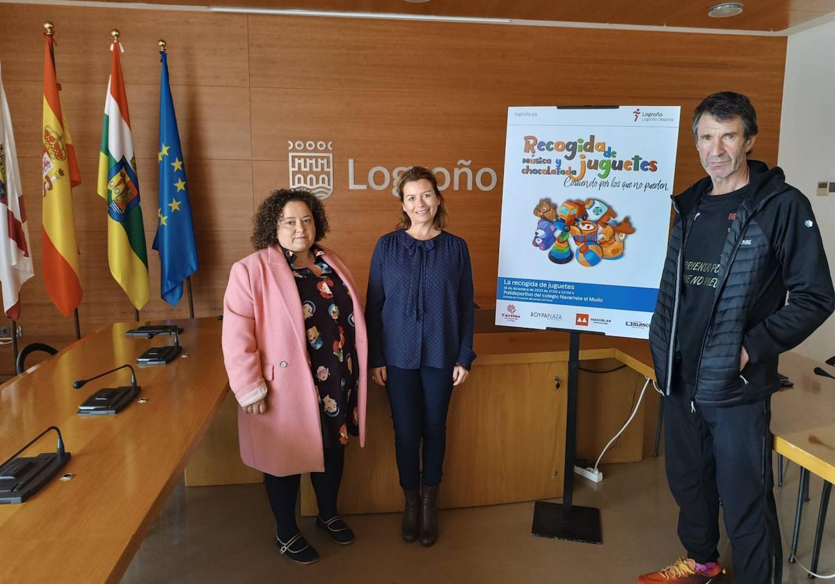 Cáritas y Logroño Deporte recogen juguetes en el colegio Navarrete el Mudo