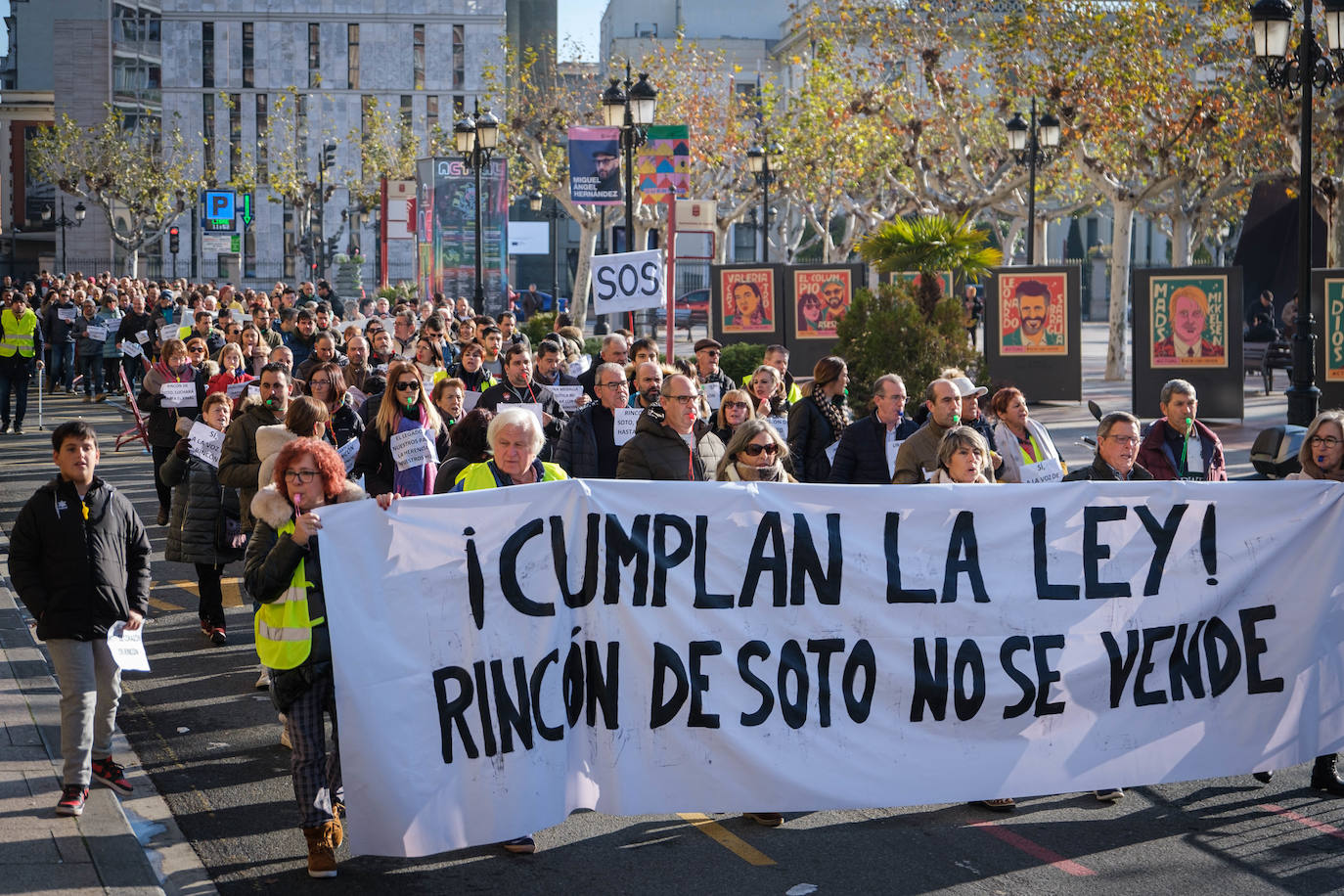 Cuatrocientos rinconeros rechazan la variante norte en El Espolón logroñés