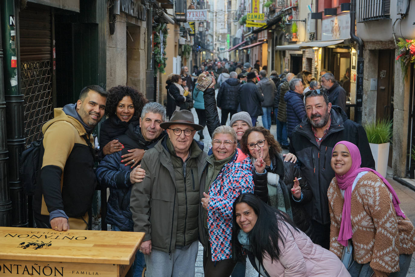 Ambiente en las calles Laurel y San Juan