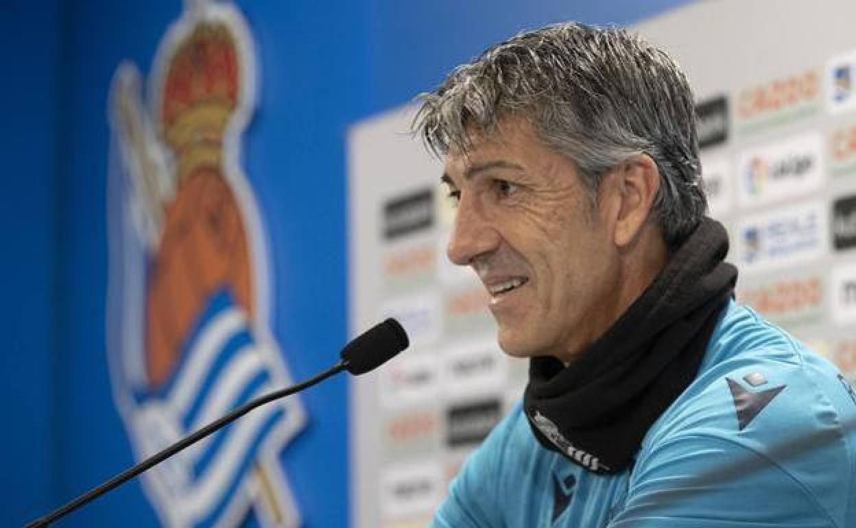 Imanol Alguacil, en una comparecencia de prensa. 