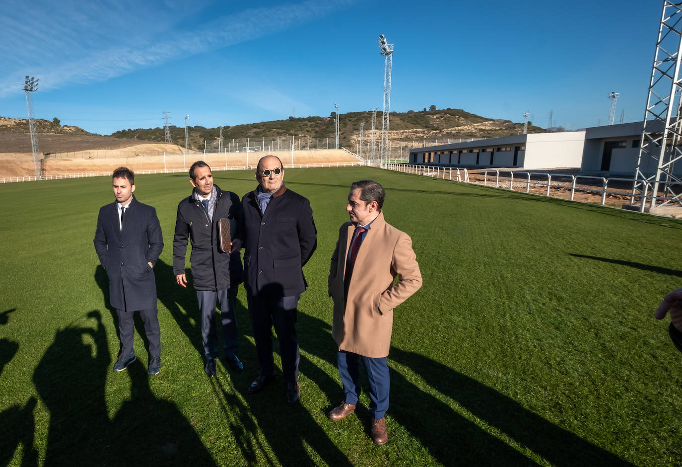 Fotos: Félix Revuelta visita las obras de la ciudad deportiva