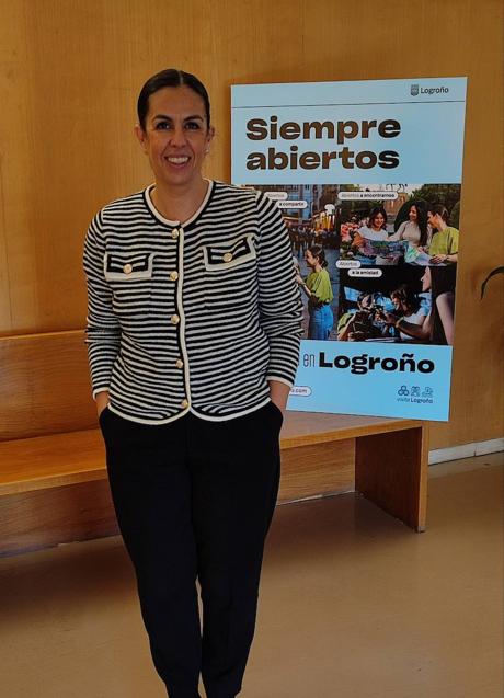 Imagen - Esmeralda Campos en la presentación de Logroño en FITUR 2023