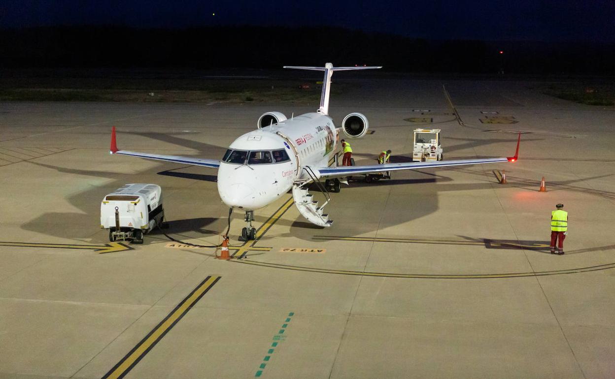 Aeropuerto de Logroño: Agoncillo duplica los pasajeros, pero sigue un 47% por debajo del año previo a la pandemia