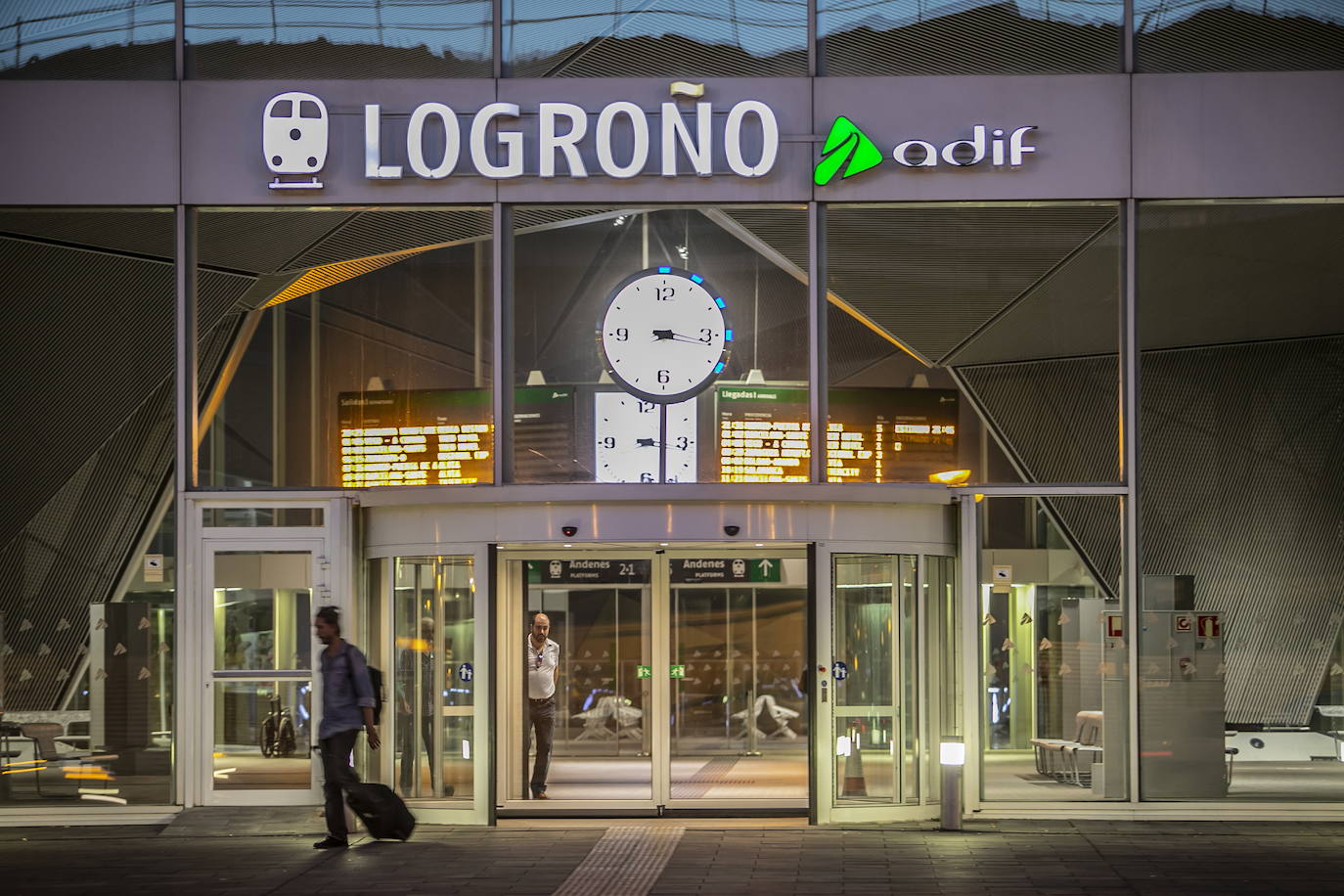 Estación de tren de la capital de La Rioja. 