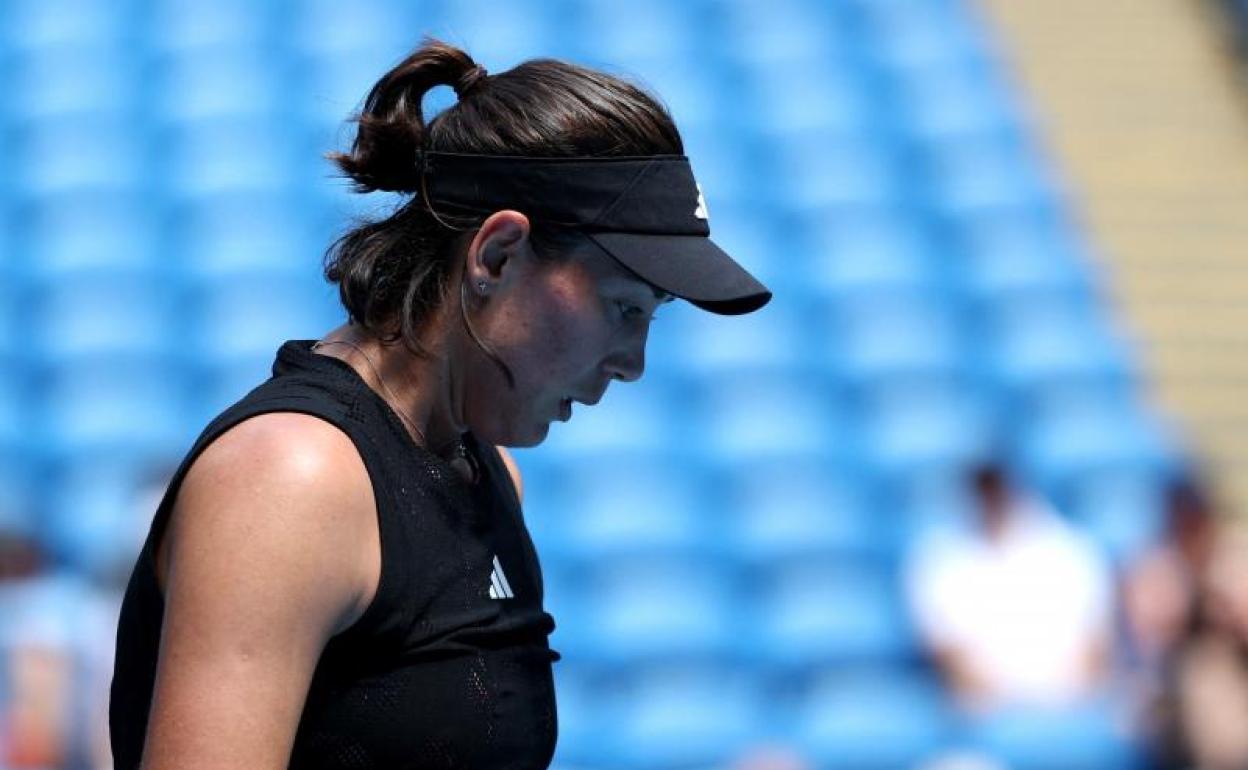 Muguruza, incrédula tras caer de nuevo en primera ronda