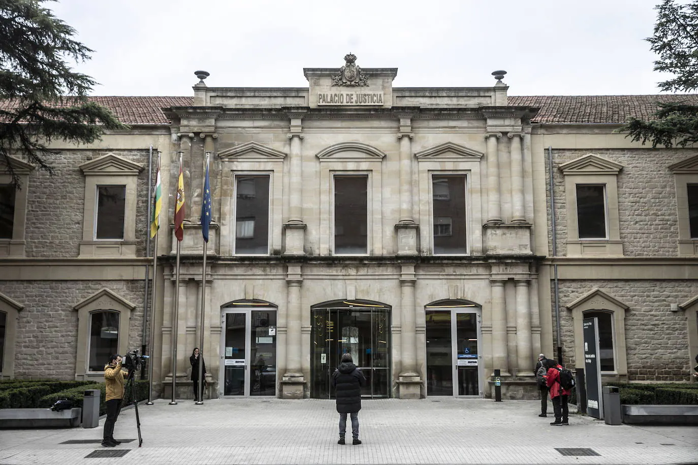 Fachada del Palacio de Justicia de la capital riojana. 